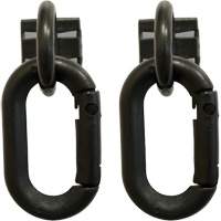 Safety Chain Magnetic Ring & Carabiner Set, Black Ottawa Fastener Supply