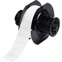 B33 Polyamide Coated Cloth Labels, Nylon, 1.5" L x 0.75" H, White Ottawa Fastener Supply