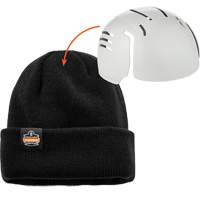 N-Ferno&reg; Zippered Rib Knit Beanie Hat with Bump Cap Insert, One Size, Black Ottawa Fastener Supply