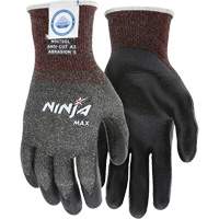 Ninja&reg; Max Cut Resistant Gloves, Size Large, 10 Gauge, Bi-Polymer Coated, Dyneema&reg; Shell, ASTM ANSI Level A3 Ottawa Fastener Supply