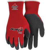 Ninja&reg; Flex Coated Gloves, Large, Rubber Latex Coating, 15 Gauge, Nylon Shell Ottawa Fastener Supply