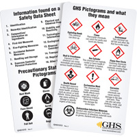 English WHMIS 2015 GHS Wallet Cards SGT135 | Ottawa Fastener Supply