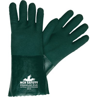 Chemical Resistant Gloves, Size Large, 14" L, PVC, Jersey Inner Lining Ottawa Fastener Supply