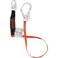 Titan Shock-Absorbing Lanyard, 6', Locking Rebar Hook Center, Locking Snap Hook Leg Ends, Polyester Ottawa Fastener Supply
