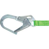 Miller&reg; HP Shock-Absorbing Lanyard, 4', Locking Rebar Hook Center, Locking Snap Hook Leg Ends, Polyester Ottawa Fastener Supply