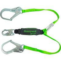 Miller&reg; HP Shock-Absorbing Lanyard, 4', Locking Rebar Hook Center, Locking Snap Hook Leg Ends, Polyester Ottawa Fastener Supply
