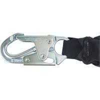 Miller&reg; HP Shock-Absorbing Lanyard, 4', Locking Rebar Hook Center, Locking Snap Hook Leg Ends, Polyester Ottawa Fastener Supply