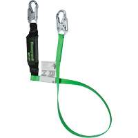 Energy-Absorbing Lanyard, 6', Locking Snap Hook Center, Locking Snap Hook Leg Ends, Polyester Ottawa Fastener Supply