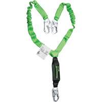 Miller&reg; StretchStop&reg; Shock-Absorbing Lanyard, 6', Locking Snap Hook Center, Locking Snap Hook Leg Ends, Polyester Ottawa Fastener Supply