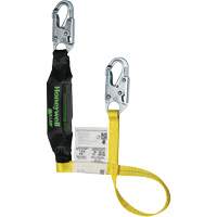 Miller&reg; HP Shock-Absorbing Lanyard, 4', Locking Snap Hook Center, Locking Snap Hook Leg Ends, Polyester Ottawa Fastener Supply