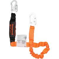 Titan Energy-Absorbing Lanyard, 6', Locking Snap Hook Center, Locking Snap Hook Leg Ends, Polyester Ottawa Fastener Supply