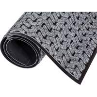 Tire-Track Performance Entrance Mats, Wiper/Scraper, 4' x 8' x 3/8", Grey Ottawa Fastener Supply