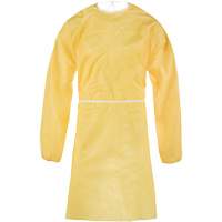 ChemMax&reg; 1 Gown, One Size, Yellow, Polyethylene/Polypropylene Ottawa Fastener Supply