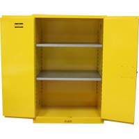 Flammable Storage Cabinet, 90 Gal., 2 Door, 43" W x 66" H x 34" D Ottawa Fastener Supply