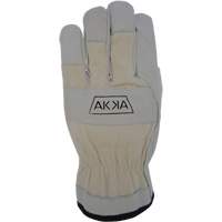 Cotton-Backed Drivers Gloves, Large, Grain Goatskin Palm SGU728 | Ottawa Fastener Supply