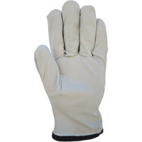Cotton-Backed Drivers Gloves, Large, Grain Goatskin Palm Ottawa Fastener Supply