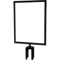 Heavy-Duty Horizontal Sign Holder with Tensabarrier<sup>®</sup> Post Adapter, Black SGU846 | Ottawa Fastener Supply