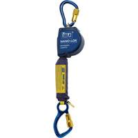 Nano-Lok Extended Length Self Retracting Lifeline, 10', Dyneema&reg;, Swivel Ottawa Fastener Supply