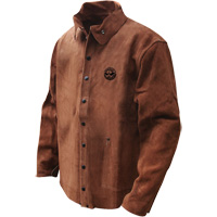 Gander Brand Split Cowhide Welding Jacket, Leather, 4X-Large, Brown SGV066 | Ottawa Fastener Supply