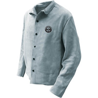Welder Jacket, Leather, 5X-Large, Grey SGV097 | Ottawa Fastener Supply