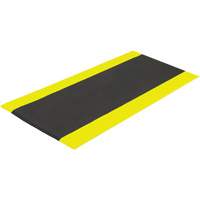 Airsoft™ Anti-Fatigue Mat, Pebbled, 3' x 5' x 3/8", Black/Yellow, PVC Sponge SGV445 | Ottawa Fastener Supply
