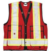 Open Road&reg; Surveyor Vest, Red, Large, Polyester Ottawa Fastener Supply