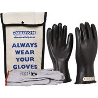 Class 0 Rubber Electrical Glove Kit, 10, 11" L, 20 cal/cm², NFPA 70E Ottawa Fastener Supply