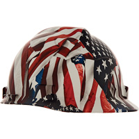 Casque de s&eacute;curit&eacute; Hydro Dip V-Gard, R&eacute;pond aux normes CSA type 1, Suspension Rochet, Non ventil&eacute; Ottawa Fastener Supply