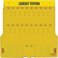Trilingual Covered Lock Station, None Padlocks, 20 Padlock Capacity, Padlocks Not Included Ottawa Fastener Supply