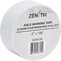 Aisle Marking Tape, 2" x 108', PVC, White Ottawa Fastener Supply