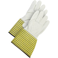 Classic Fitter's Gloves, Large, Grain Cowhide Palm, Fleece Inner Lining Ottawa Fastener Supply