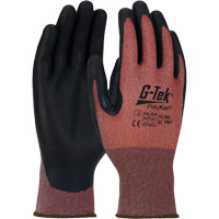 Gants r&eacute;sistants aux coupures G-Tek PolyKor X7 Neuroma, Taille Petit, Calibre 18, Rev&ecirc;tement Polyur&eacute;thane, Enveloppe en Poly&eacute;thyl&egrave;ne, ASTM ANSI niveau A3/EN 388 niveau C Ottawa Fastener Supply