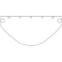 Dynamic Universal Fit Safety Visor, Polycarbonate, Clear Tint Ottawa Fastener Supply