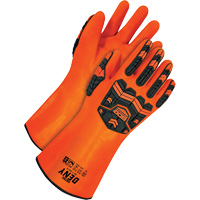 Gants r&eacute;sistants aux produits chimiques Deny, Taille 9, 14" lo, PVC, Doublure en Tissu &eacute;ponge Ottawa Fastener Supply