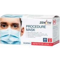 Disposable Procedure Face Masks, ASTM F2100 Level 3, Class 1 Ottawa Fastener Supply
