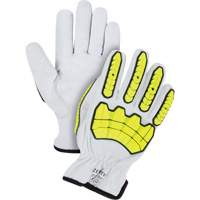 Impact & Cut Resistant Gloves, 2X-Large, Goatskin Palm, Driver Cuff Ottawa Fastener Supply