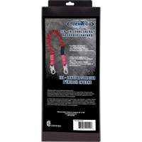 ShockSorb Internal Shock Lanyard, 6', Snap Hook Center, Snap Hook Leg Ends, Polyester Ottawa Fastener Supply