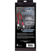 ShockSorb Internal Shock Lanyard, 6', Snap Hook Center, Snap Hook Leg Ends, Polyester Ottawa Fastener Supply