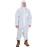 Hooded Coveralls, Medium, White, SMS Ottawa Fastener Supply