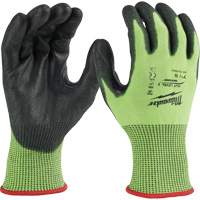Gants &agrave; haute visibilit&eacute; enduits par trempage, Taille Petit, Calibre 15, Rev&ecirc;tement Polyur&eacute;thane, Enveloppe en Poly&eacute;thyl&egrave;ne, ASTM ANSI niveau A5 Ottawa Fastener Supply