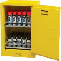 Flammable Aerosol Storage Cabinet, 12 gal., 1 Door, 23" W x 35" H x 18" D SGX675 | Ottawa Fastener Supply