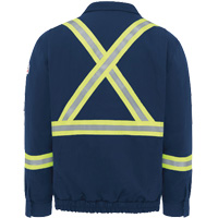 Men's Lined Bomber Jacket with Reflective Trim SGX792 | Ottawa Fastener Supply