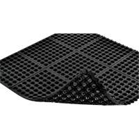 Cushion-Ease<sup>®</sup> 550 Interlocking Anti-Fatigue Mat, Slotted, 3' x 3' x 3/4", Black, Rubber SGX886 | Ottawa Fastener Supply