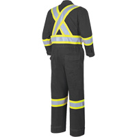 7702BK FR-Tech&reg; 88/12 FR Arc Rated Coveralls, Size 36, Black, 9.7 cal/cm² Ottawa Fastener Supply