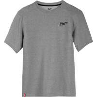 Hybrid Work Tee Shirt, Men's, Small, Grey Ottawa Fastener Supply