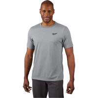 Hybrid Work Tee Shirt, Men's, Small, Grey Ottawa Fastener Supply