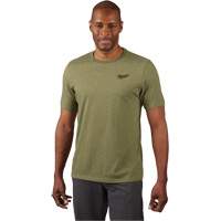 Hybrid Work Tee Shirt, Men's, Small, Green Ottawa Fastener Supply