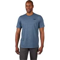 Hybrid Work Tee Shirt, Men's, Small, Blue Ottawa Fastener Supply