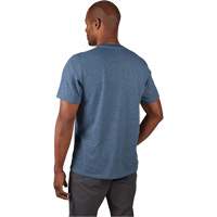 Hybrid Work Tee Shirt, Men's, Small, Blue Ottawa Fastener Supply