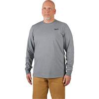 Hybrid Work Tee Shirt, Men's, Small, Grey Ottawa Fastener Supply